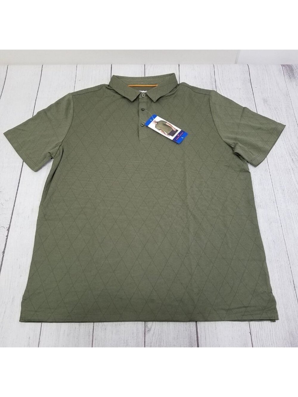 Modern Ambition Stretch Moisture Wicking Polo Shirt Mens Large